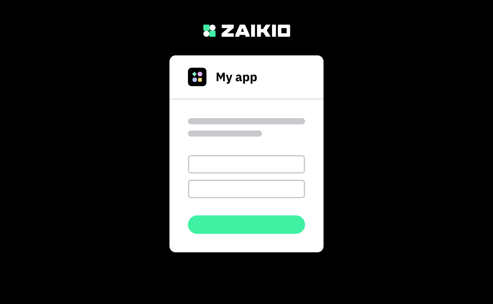 Login or Sign up Zaikio